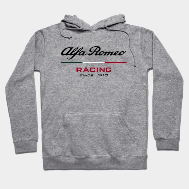 Alfa Romeo Racing F1 (visit:  fmDisegno.redbubble.com for full range) Hoodie by fmDisegno